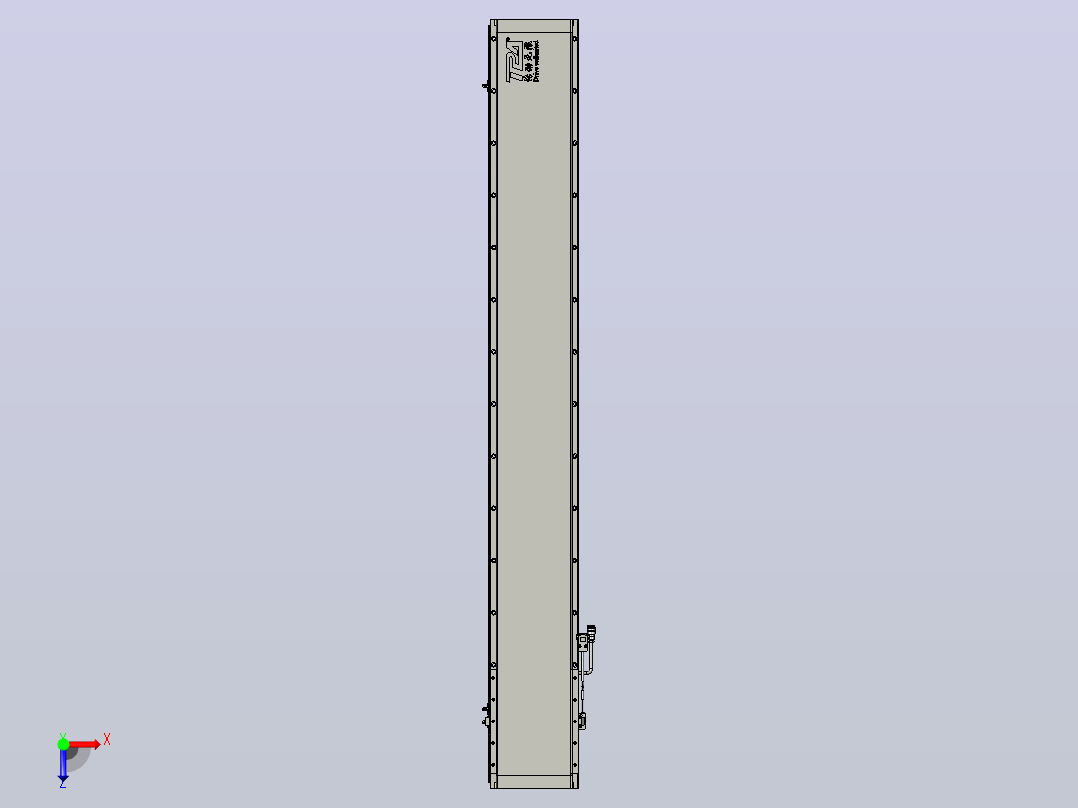 直驱直线电机轴TPA-LNP2-200-55C4-1-L1440-3-C-05-N3俯视图