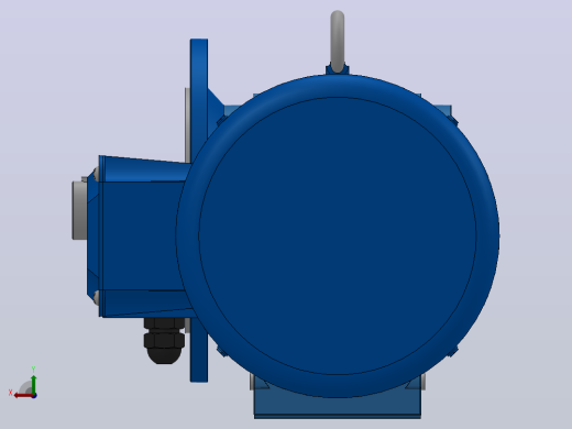 KF87法兰轴伸式安装螺旋锥齿轮减速机KF87-YV18.5-4P-9.96-M1-0°-A后视缩略图