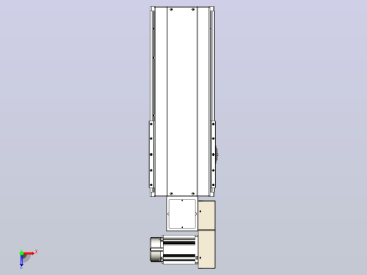 皮带直线轴半封闭可选导轨TPA-HNB-220D-176-L250-MR-C-P1K-N3俯视缩略图