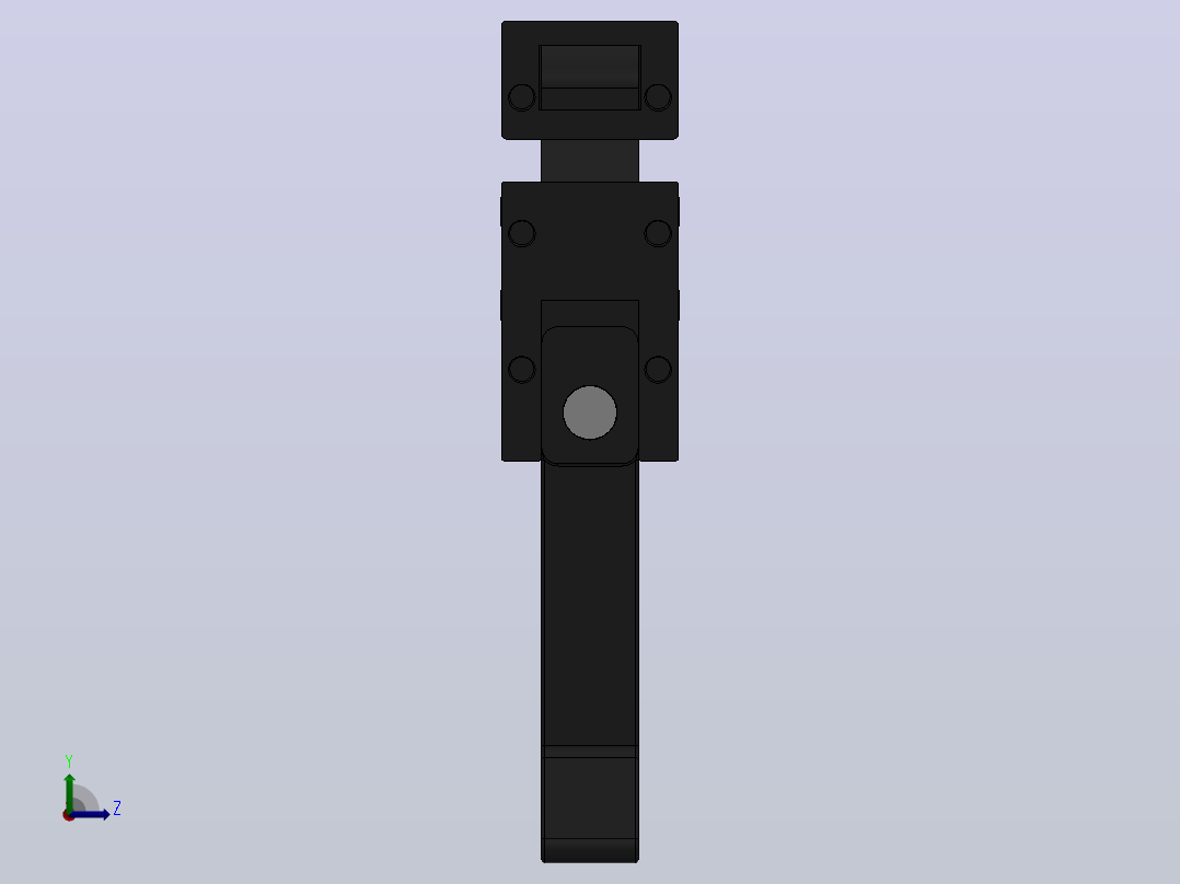 DK615[DK615-1 带锁芯]左视图