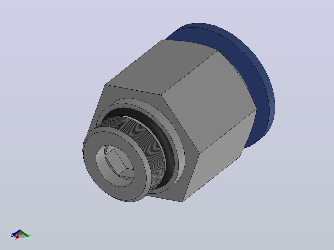 IPC-G 螺纹直通-G螺纹_IPC16-G03主视图