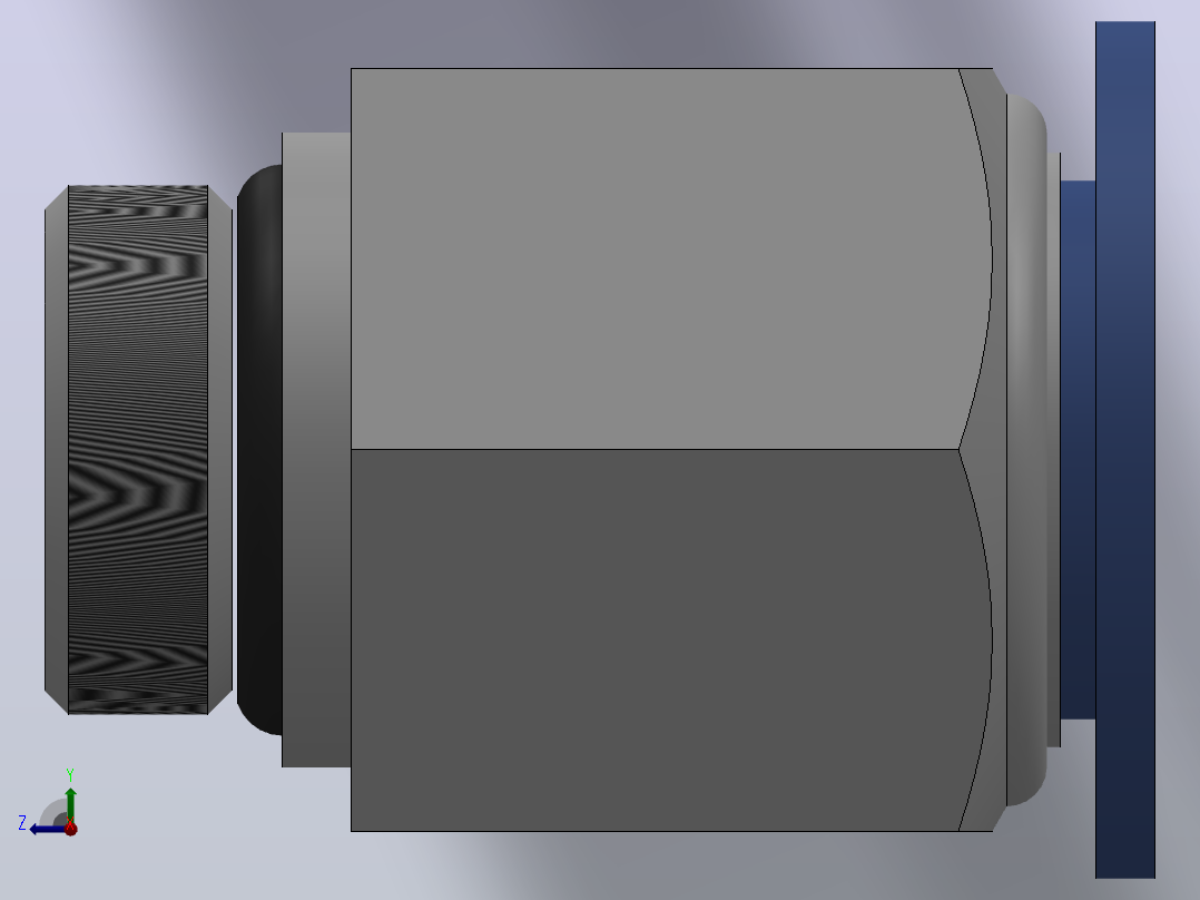 IPC-G 螺纹直通-G螺纹_IPC16-G03右视图