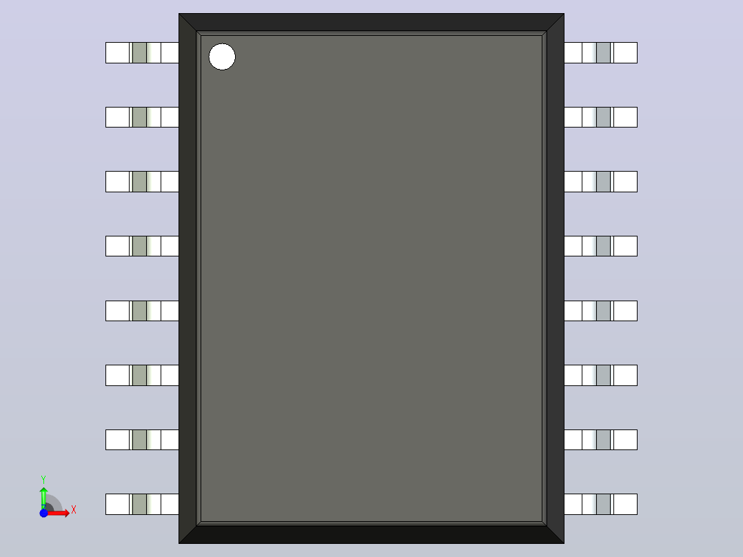 106x SOIC 封装（小外形集成电路）SOIC127P1042X355-16N前视图