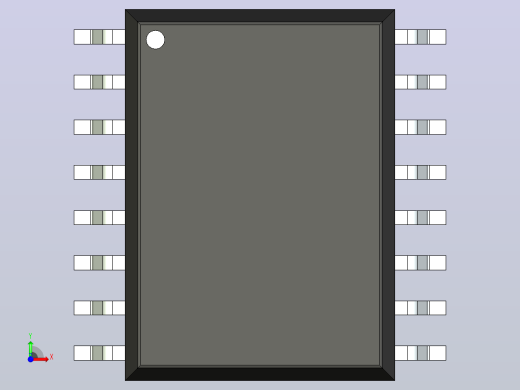 106x SOIC 封装（小外形集成电路）SOIC127P1042X355-16N前视缩略图