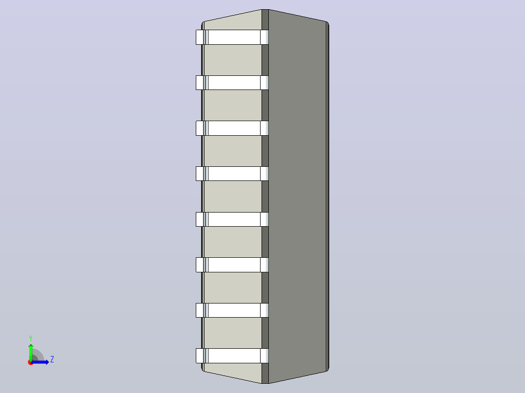 106x SOIC 封装（小外形集成电路）SOIC127P1042X355-16N左视图