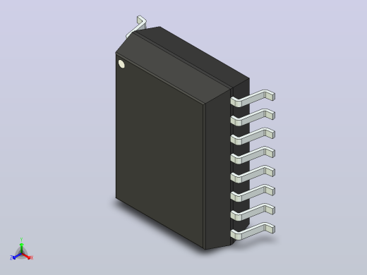 106x SOIC 封装（小外形集成电路）SOIC127P1042X355-16N正等轴测缩略图