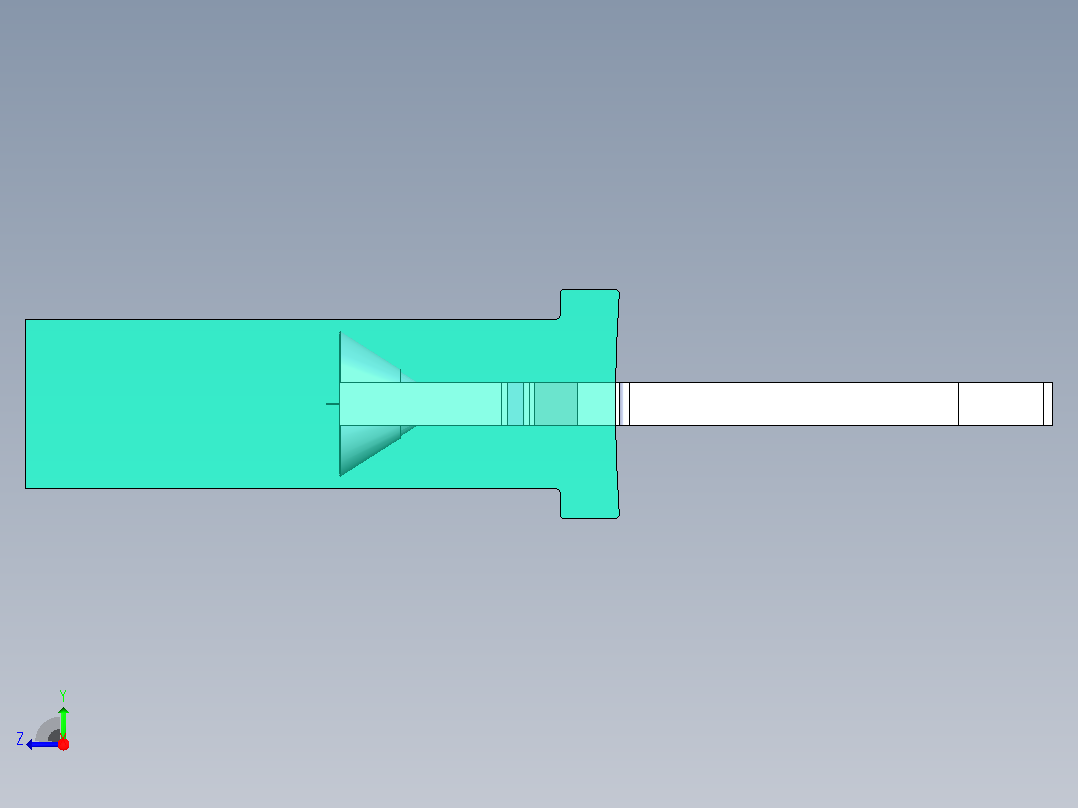 LED矩形2x5mm右视图