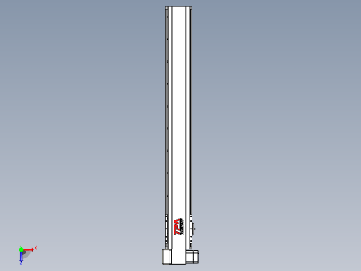 皮带直线轴半封闭可选导轨TPA-HNB-120D-110-L850-LP-C-P40-N3俯视缩略图