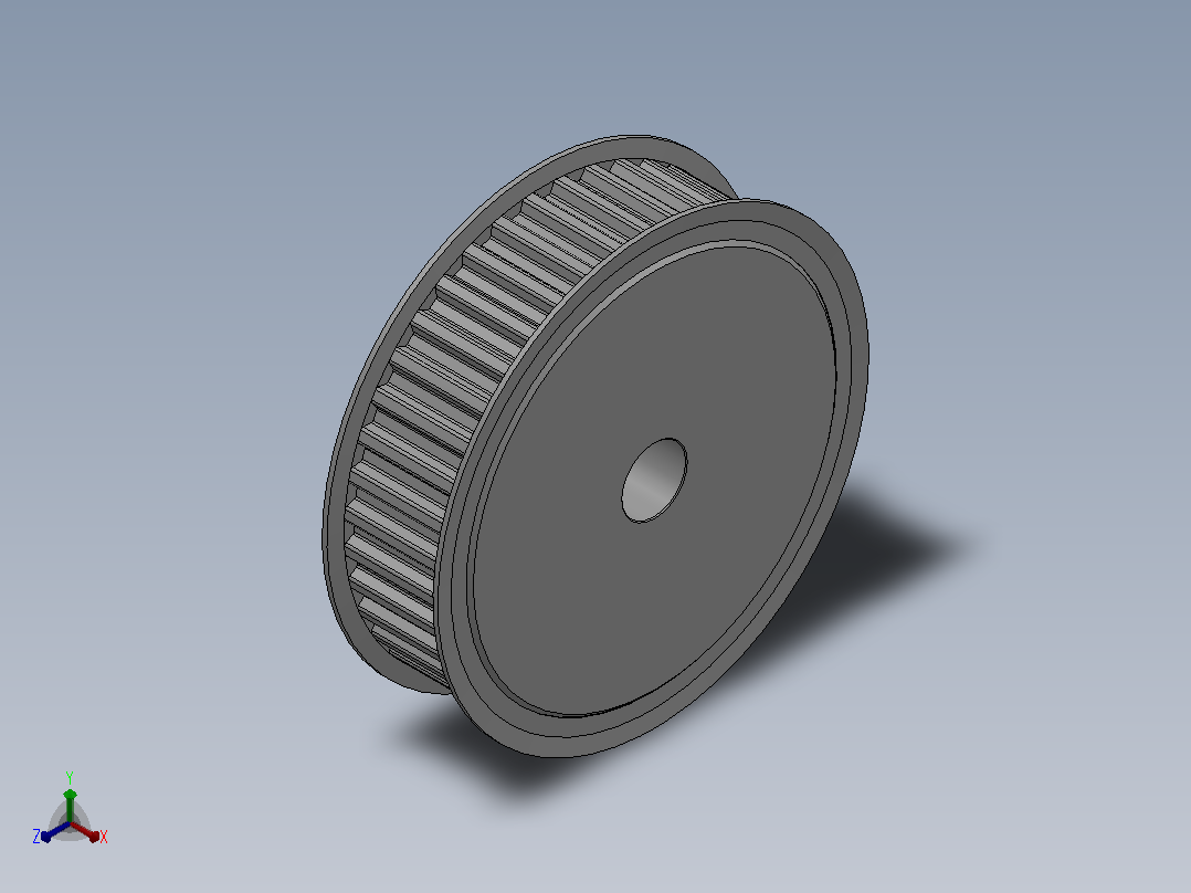 标准型梯形齿同步带轮T10型_ST10HC-40-30-dc20-A主视图