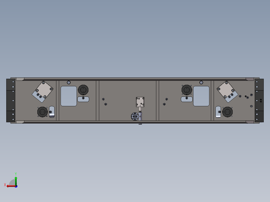 8吨前轴液压工装后视图