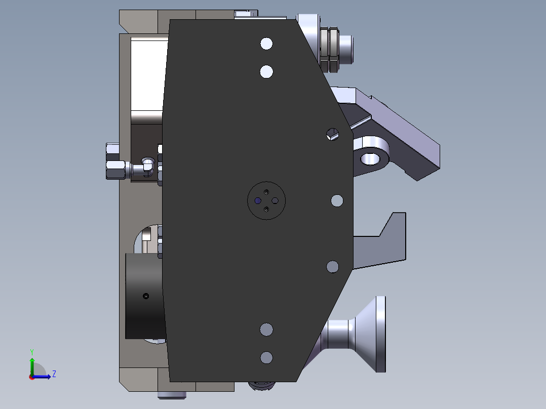 8吨前轴液压工装左视图