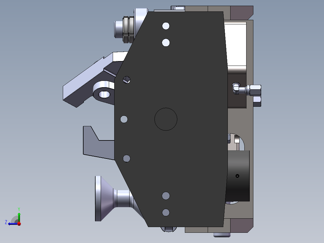 8吨前轴液压工装右视图