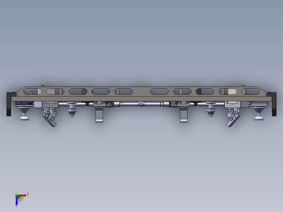 8吨前轴液压工装俯视图