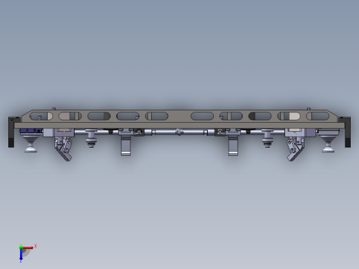 8吨前轴液压工装俯视缩略图