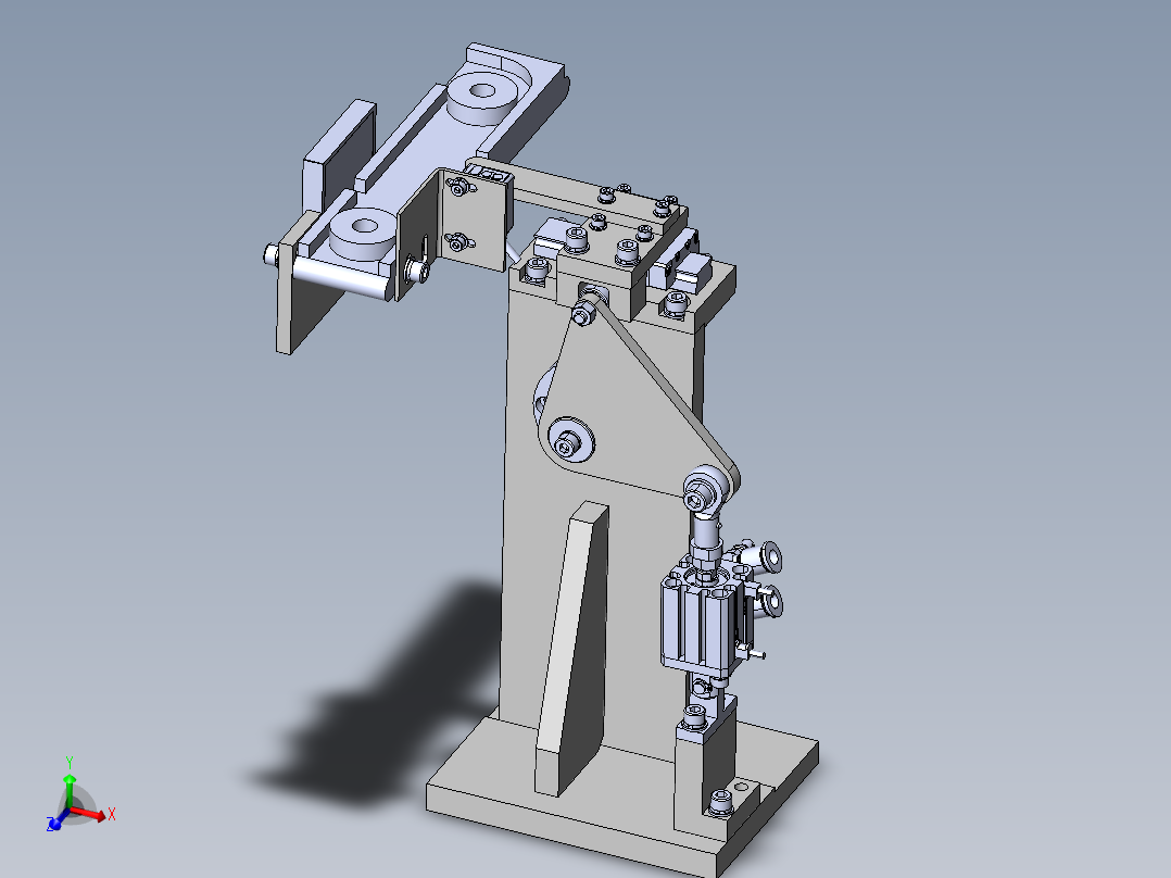 连杆挡块活动机构