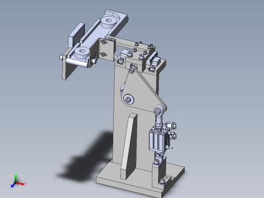 连杆挡块活动机构