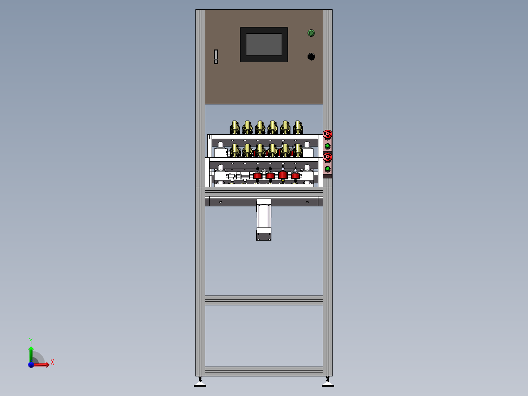 压力测试工装前视图