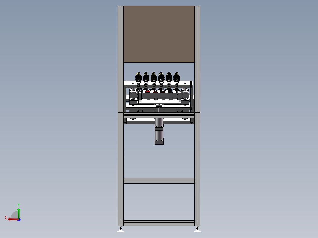 压力测试工装后视图