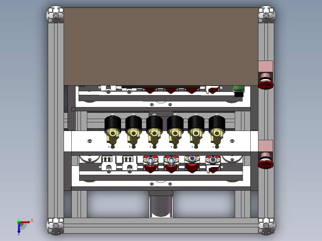 压力测试工装俯视图