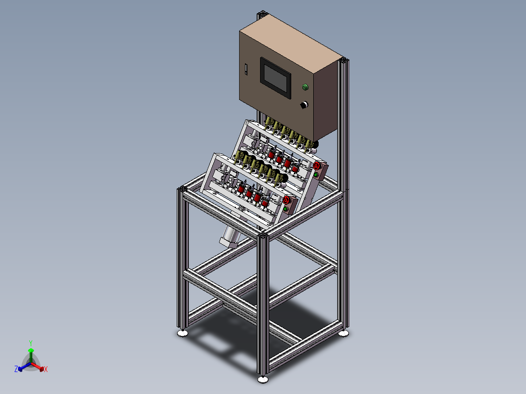 压力测试工装正等轴测图