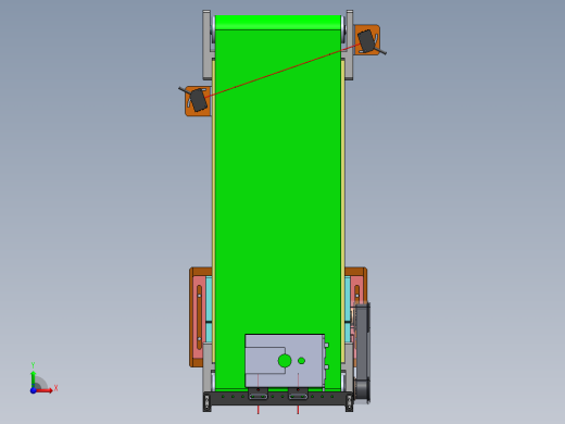软包锂电池的输送皮带模组sw18可编辑前视缩略图