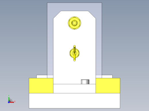 使用了钢珠的角度调整机构前视缩略图