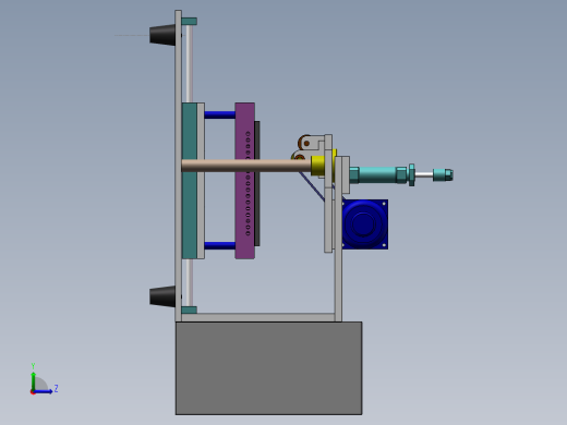 屏幕自动除胶治具左视缩略图