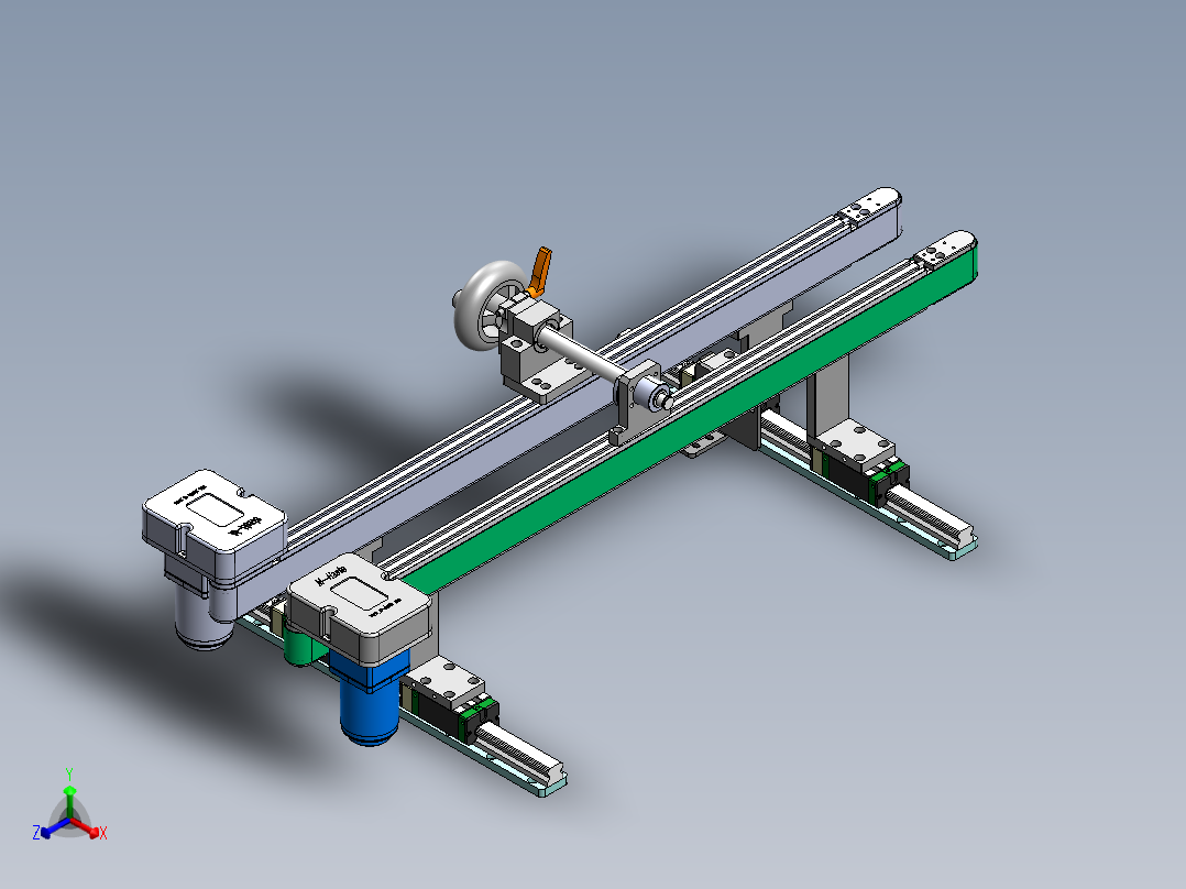海绵皮带调宽线sw20正等轴测图