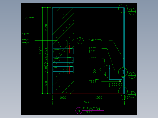 家装类CAD图块(四)-FH01033A