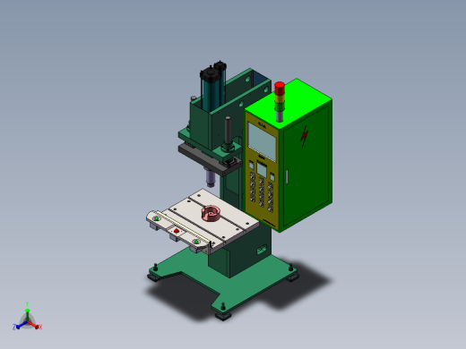 紧凑液压机正等轴测缩略图