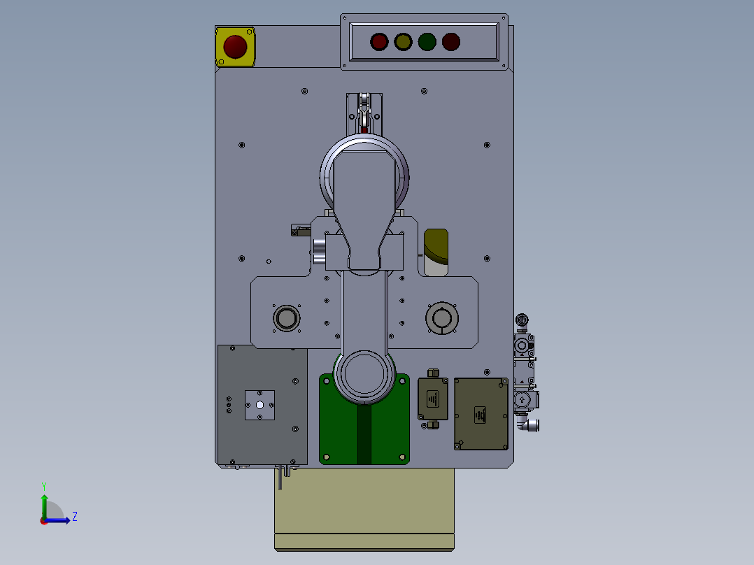 精密零件钻孔机3D图纸H673 K234 非标自动化设备3D图纸3D模型左视图