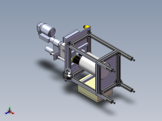 精密零件钻孔机3D图纸H673 K234 非标自动化设备3D图纸3D模型正等轴测缩略图