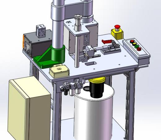 精密零件钻孔机3D图纸H673 K234 非标自动化设备3D图纸3D模型缩略图