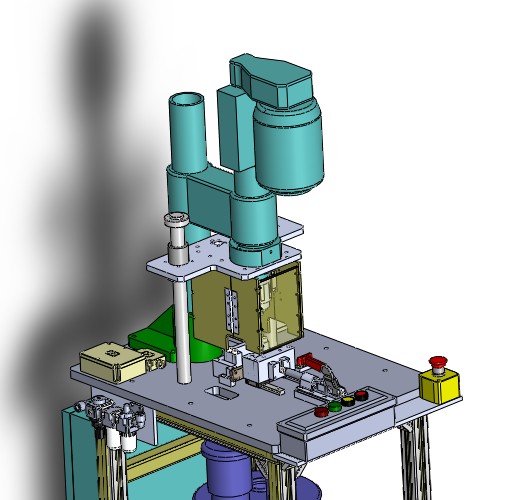精密零件钻孔机3D图纸H673 K234 非标自动化设备3D图纸3D模型