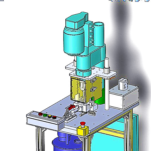 精密零件钻孔机3D图纸H673 K234 非标自动化设备3D图纸3D模型