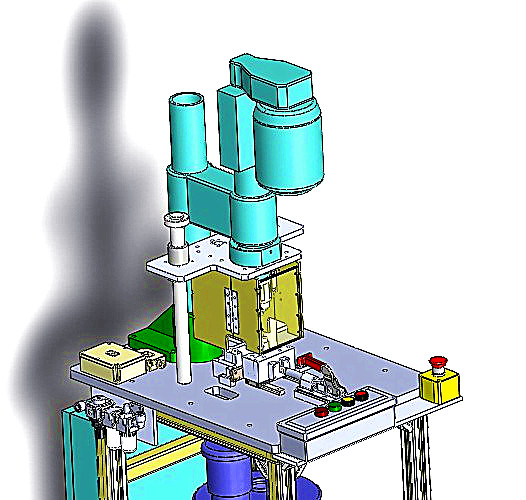 精密零件钻孔机3D图纸H673 K234 非标自动化设备3D图纸3D模型