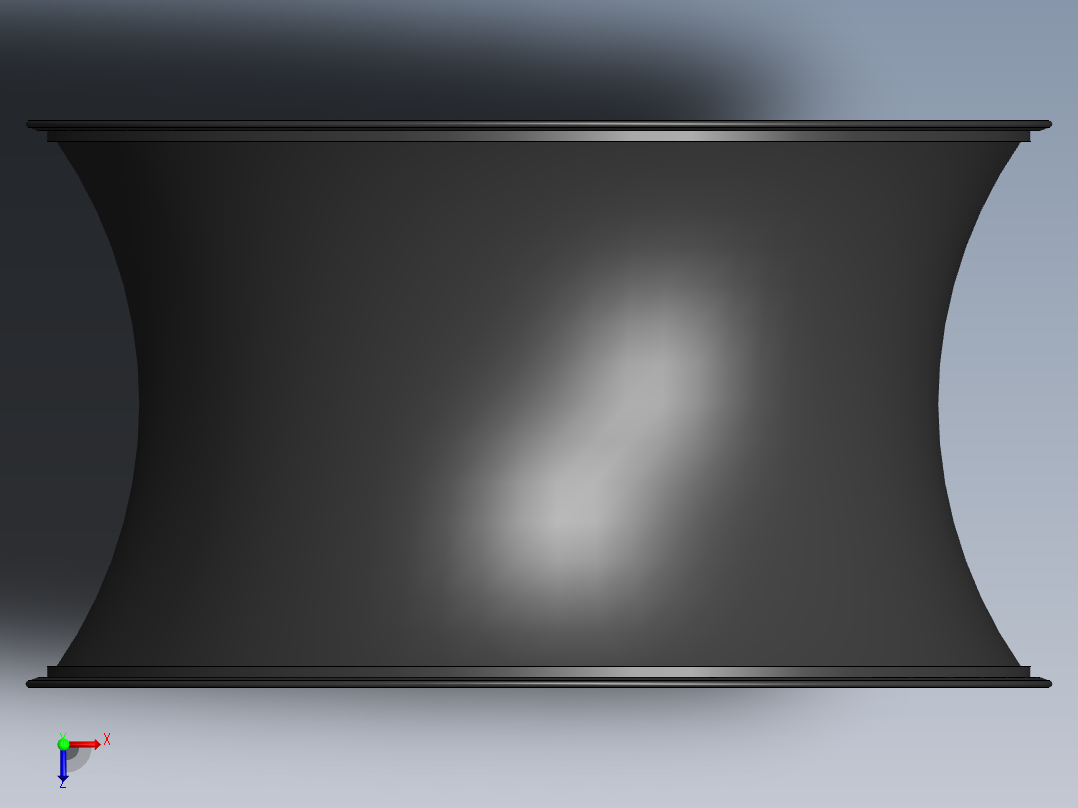 概念摩托车3D模型俯视图