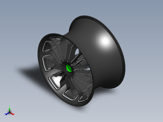 概念摩托车3D模型正等轴测缩略图