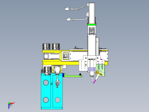 三轴点胶机构（完整3D）俯视缩略图