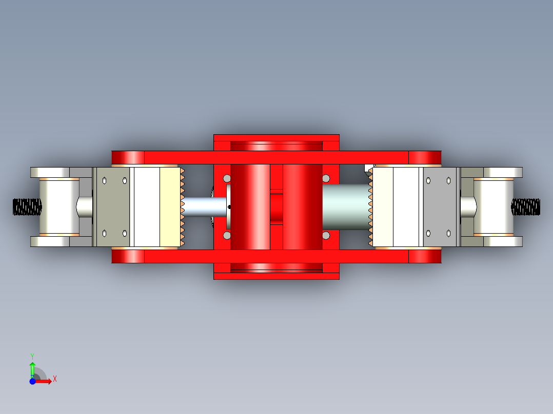 提升和旋转握把前视图