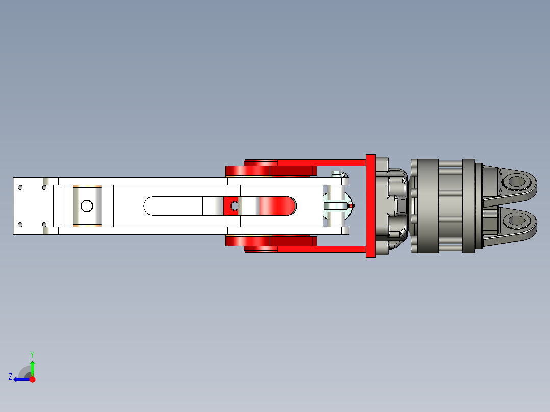 提升和旋转握把右视图