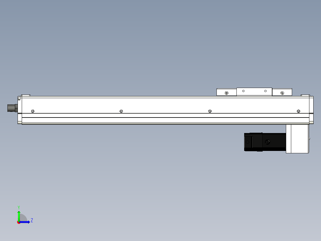 Toyo东佑达直线模组-ECH12-400-BM-100W左视图