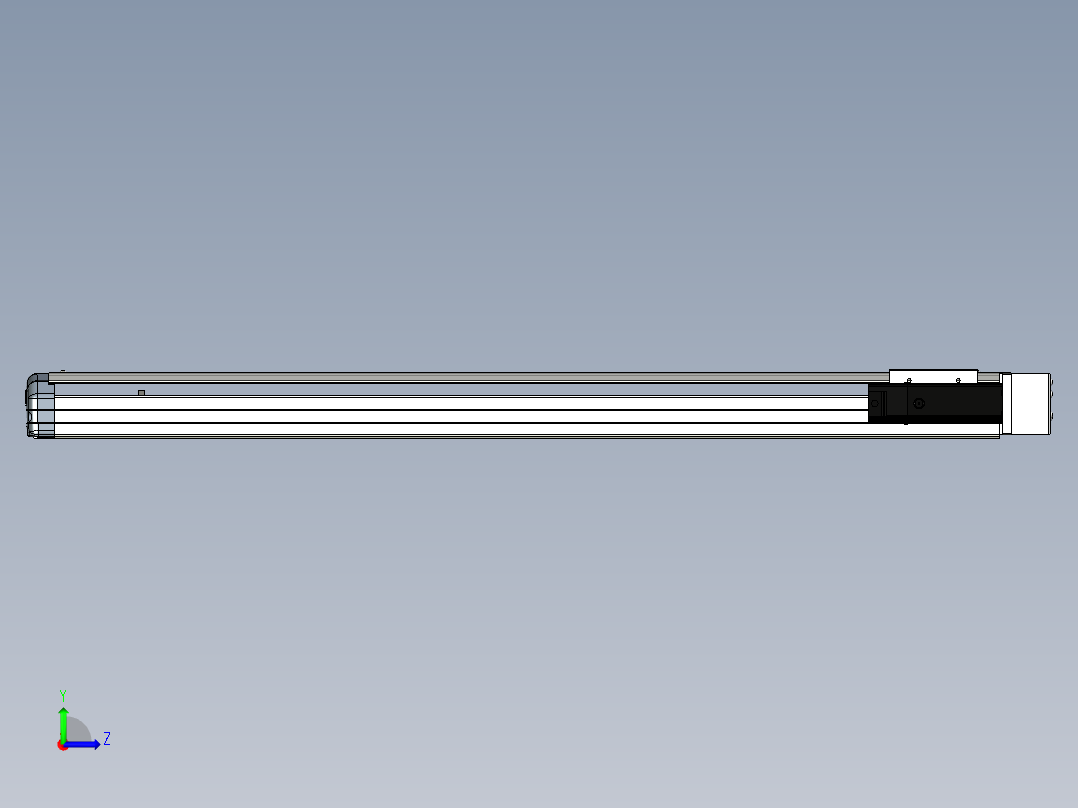 Toyo东佑达直线模组-ETH12-800-BR-100W+煞車左视图