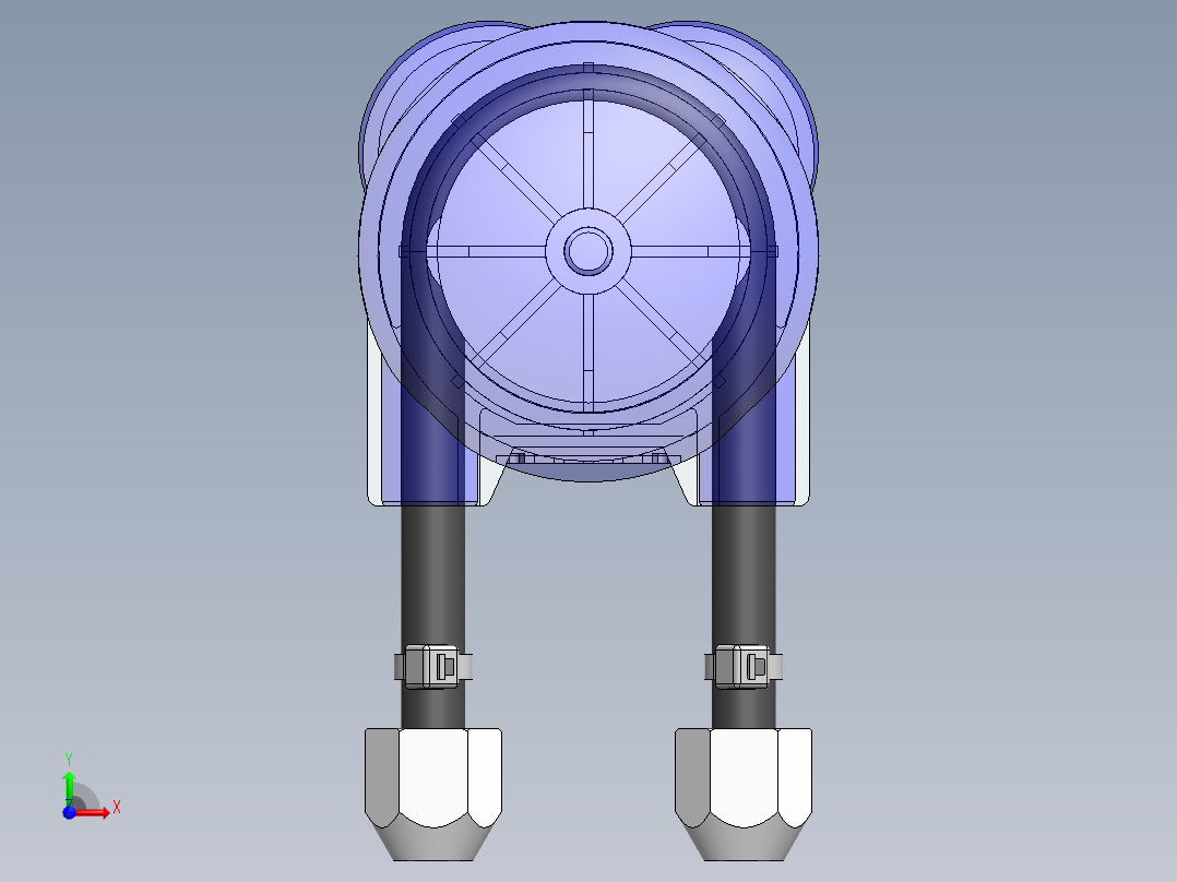 立式多级离心泵前视图