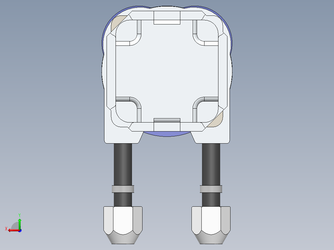 立式多级离心泵后视图