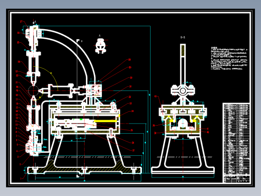 数控定心变径跟刀架装配图