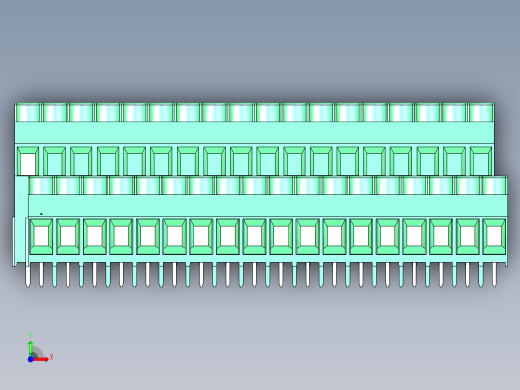 DEGSON DG636 系列 6.357.629.52mm 接线端子-DG636A-6.35-36P-14-00AH前视缩略图