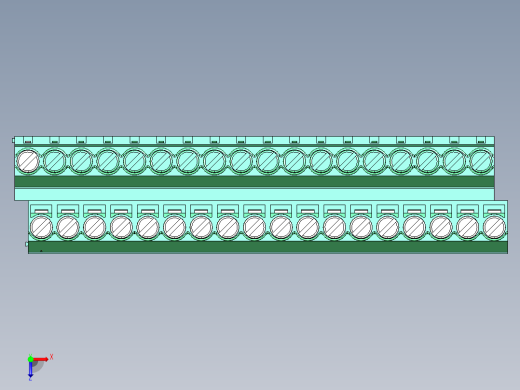 DEGSON DG636 系列 6.357.629.52mm 接线端子-DG636A-6.35-36P-14-00AH俯视缩略图