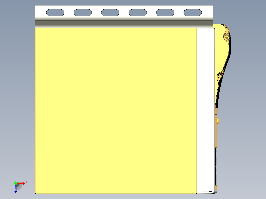 台式电脑主机整机系统俯视图