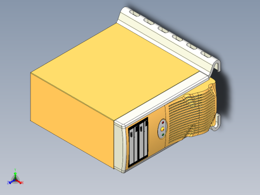 台式电脑主机整机系统正等轴测缩略图